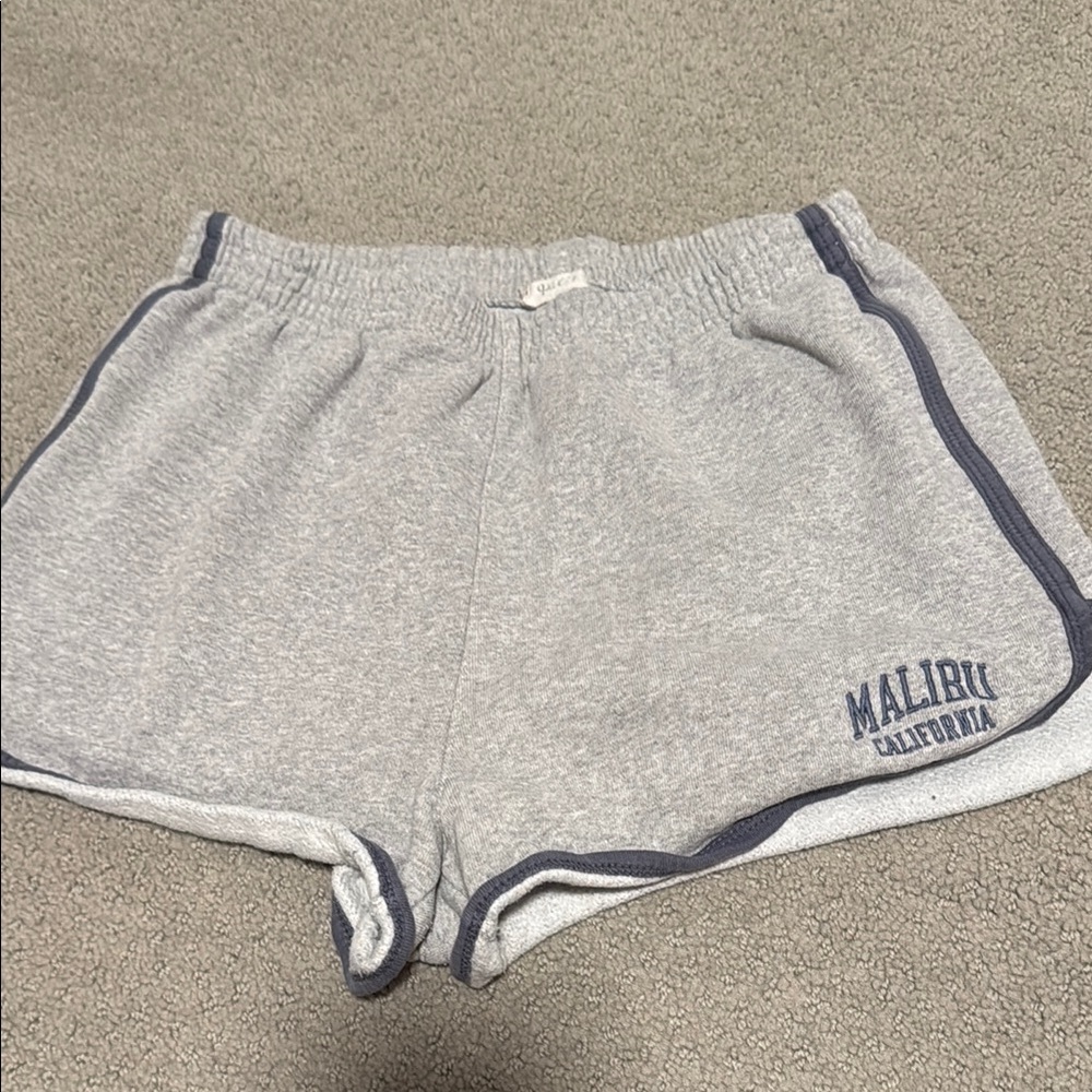 Brandy Malibu California Gray Sweat Shorts